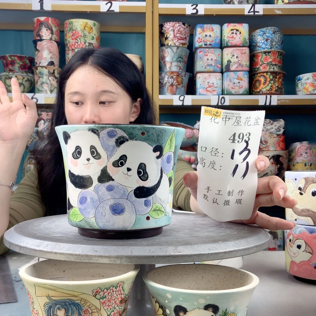 罐景德镇手工瑕疵493