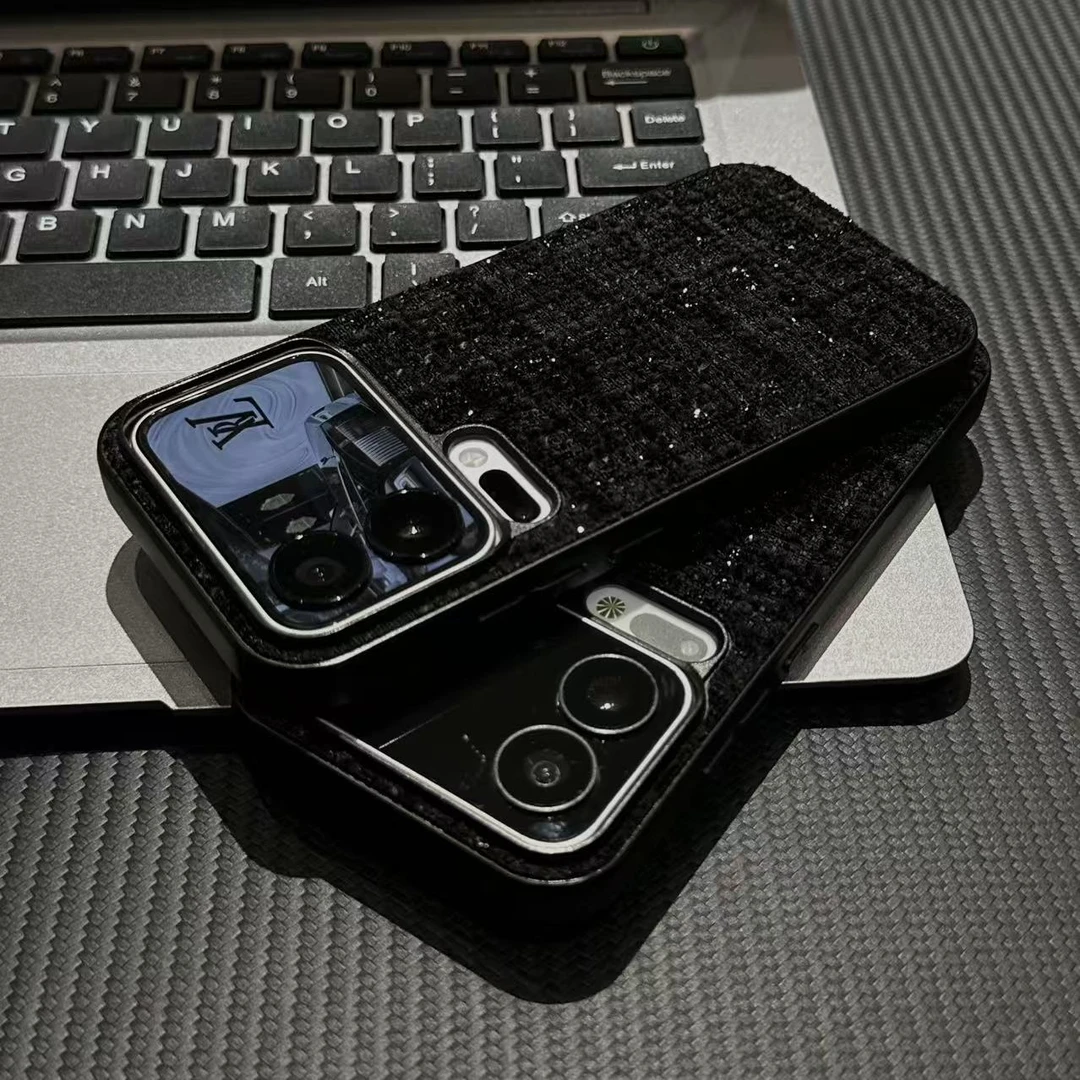 奥菲顿高级感细闪小香风适用iPhone17/16手机壳华为vivo小米oppo