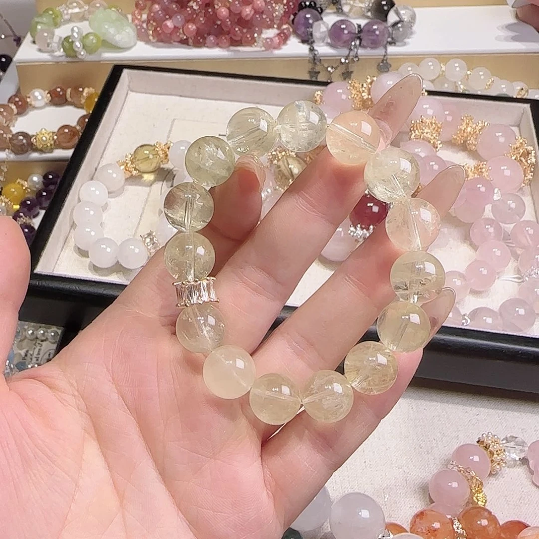 水晶手链未镶嵌吧