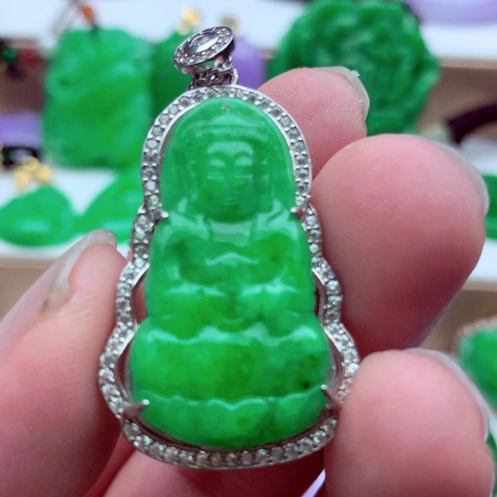 翡翠未镶嵌吊坠(不含链)