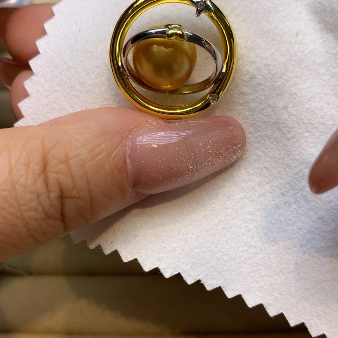 颈饰银S925镶嵌海水珍珠