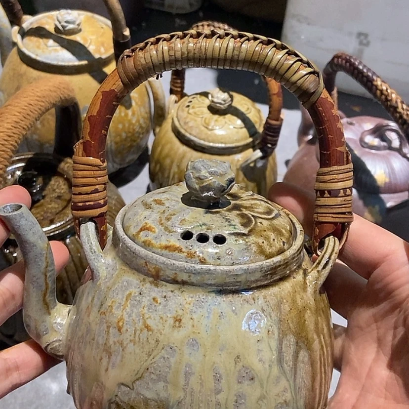 【闪购商品】茶杯紫砂宝*金丝提梁