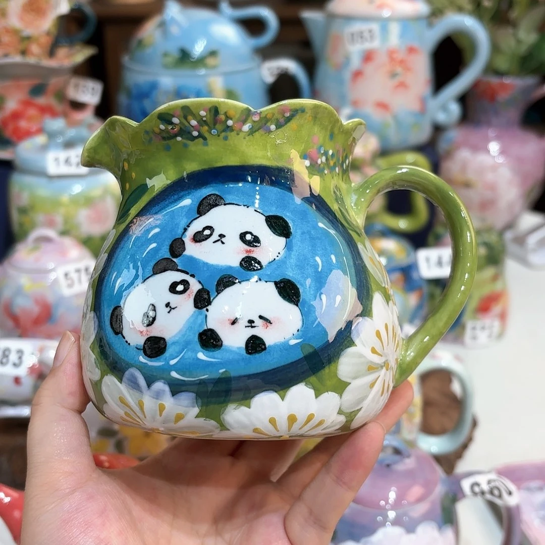 景德镇手绘高温釉下彩陶瓷茶具