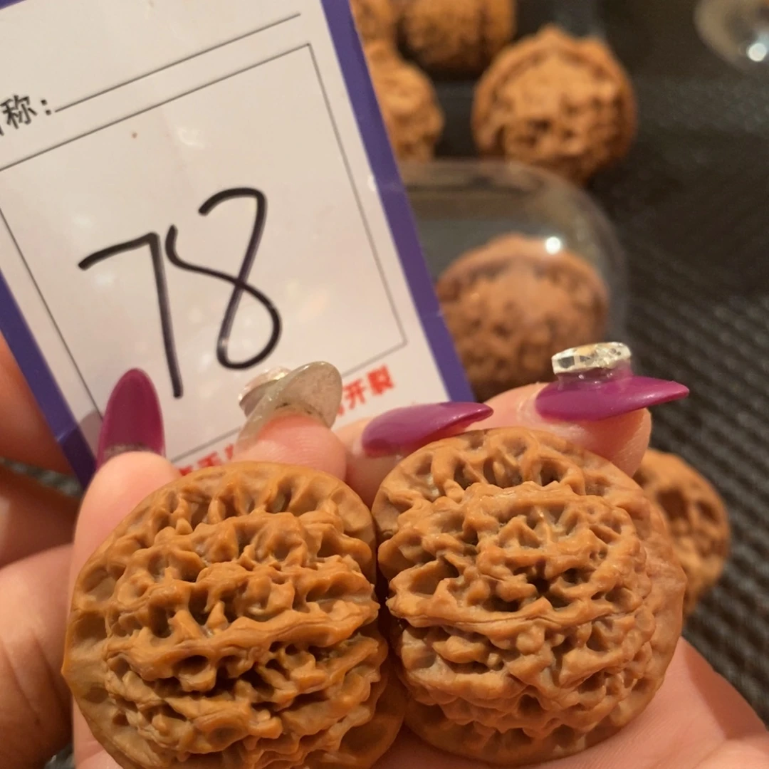吊坠文玩核桃78秦闷全品35尺