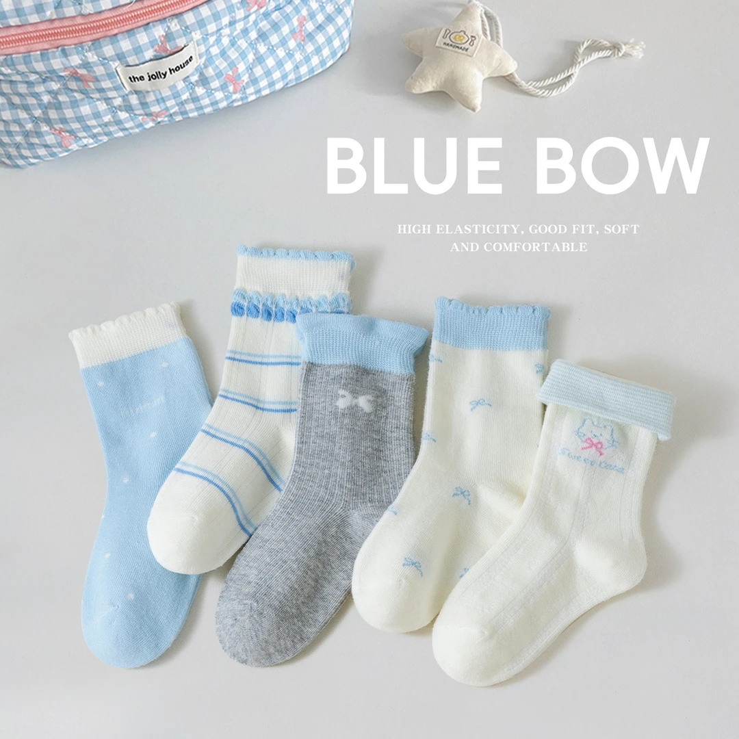 【搭配起来更好看】2025秋冬儿童袜子甜美中筒袜棉女童袜子春秋童袜