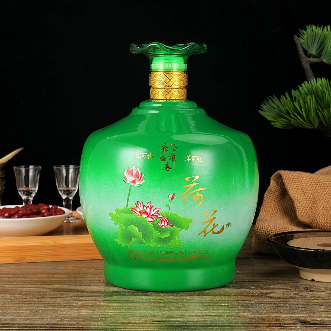 苏冠BY 荷花坛子浓香型白酒52度31