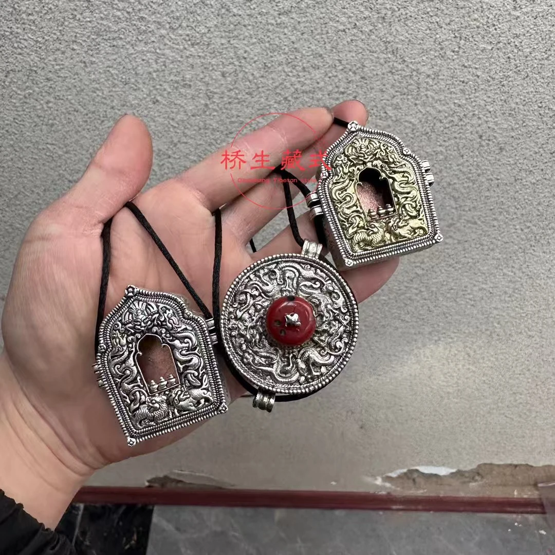 铜亚克力吊坠 藏饰复古民族风项链毛衣链跳舞结婚配饰