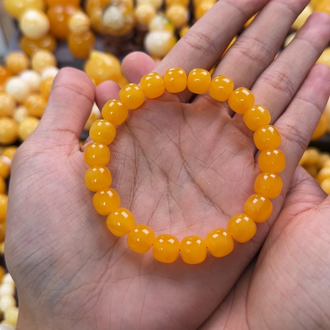 琥珀未镶嵌珠宝奇石10mm同料