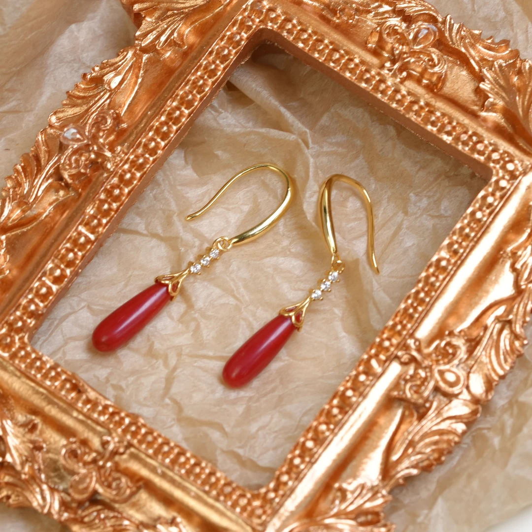 【一菲臻选】珊瑚耳饰-G1011DW-多样性发其一