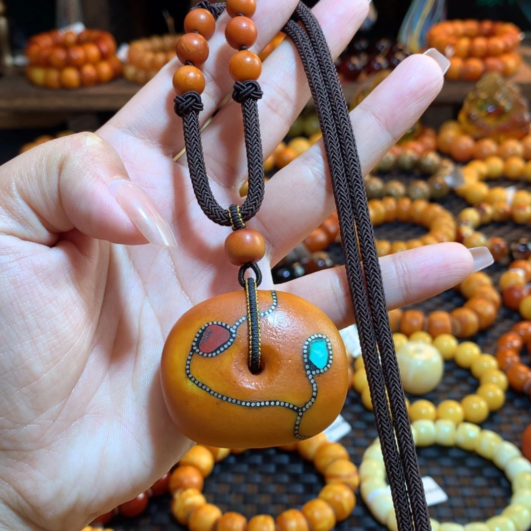 【闪购商品】蜜蜡吊坠(赠链)未镶嵌蜜蜡吊坠