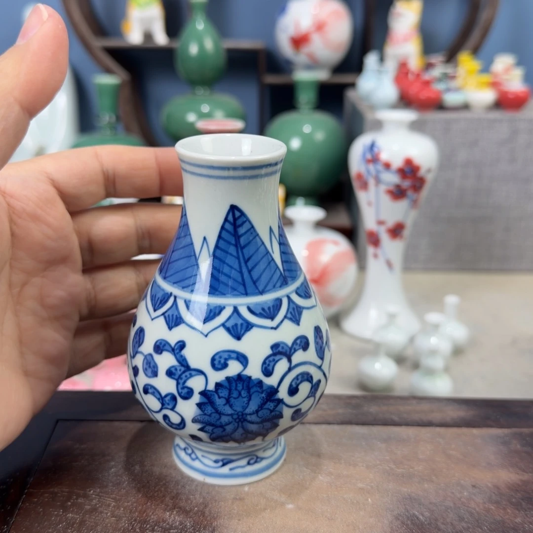 陶瓷手工小花器摆件