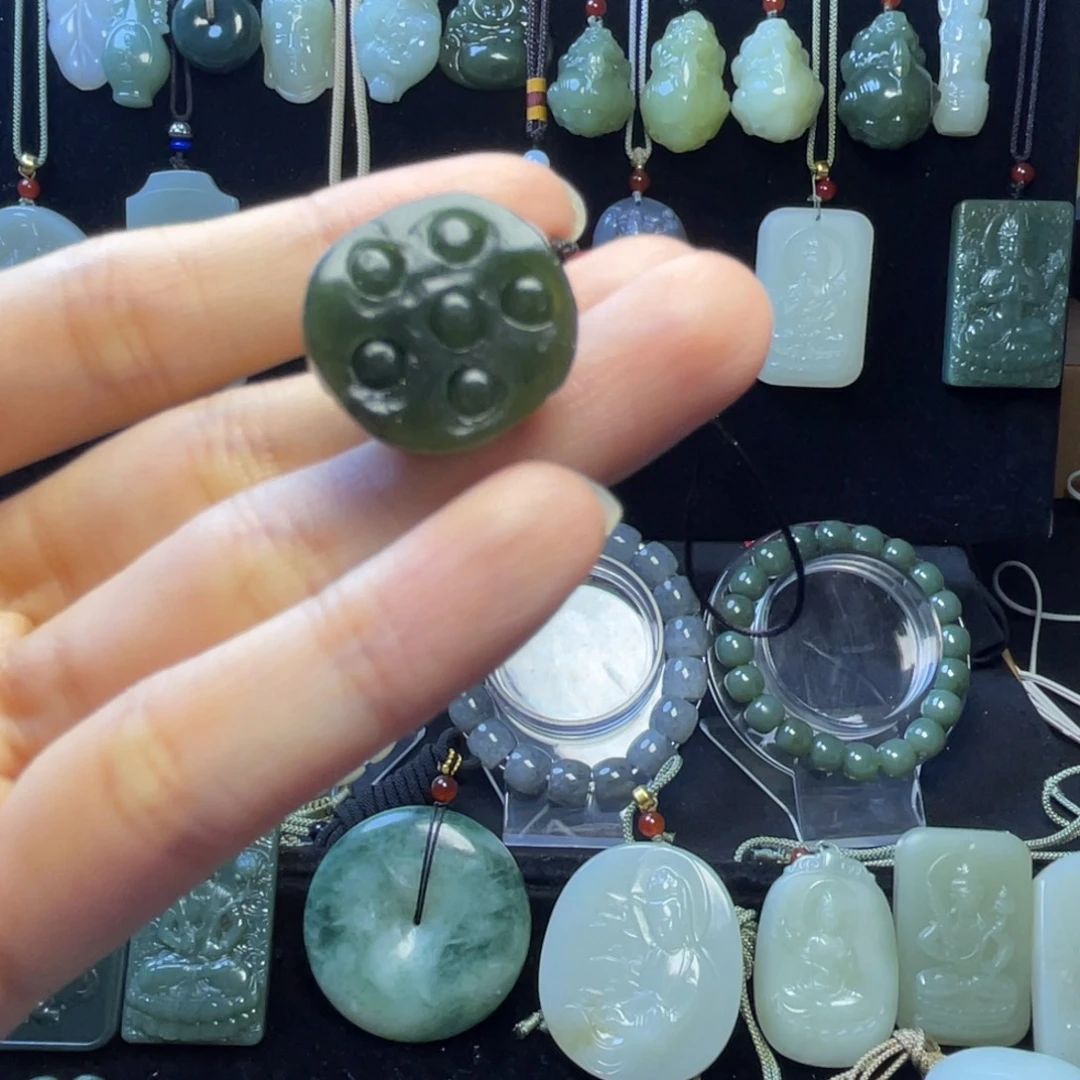 和田玉未镶嵌手机链