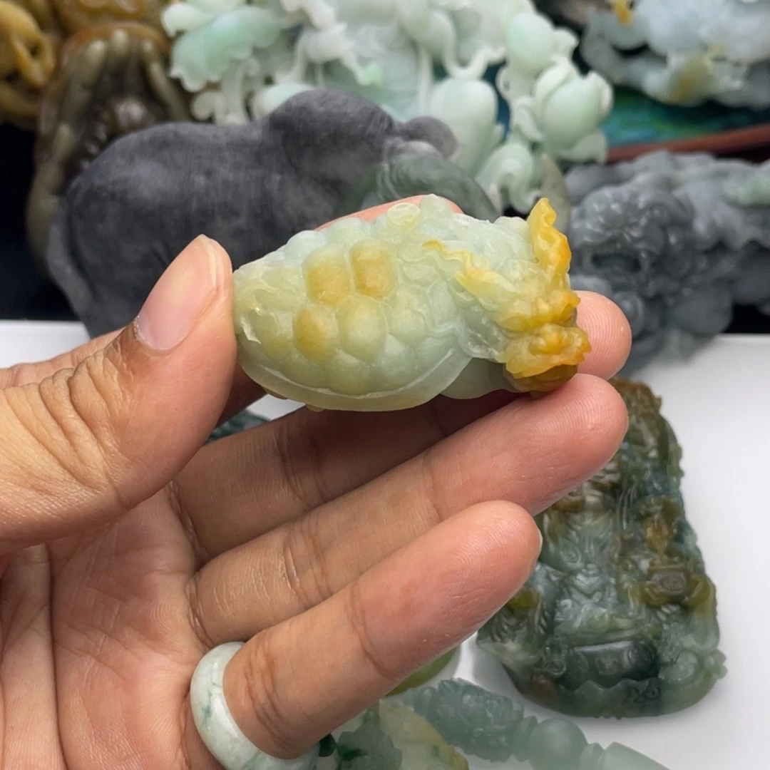 未镶嵌定制翡翠龙龟