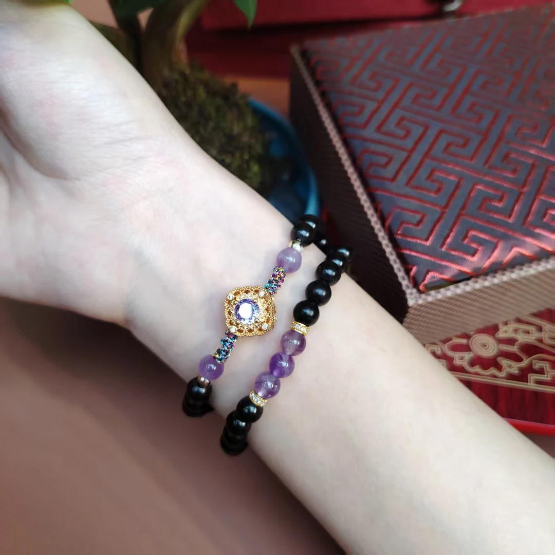 源头工厂手串手链饰品1028小叶紫檀手串53*0.65无礼盒