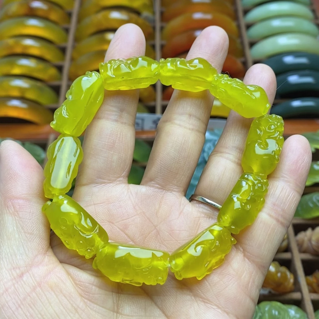 蛇纹石玉未镶嵌手链