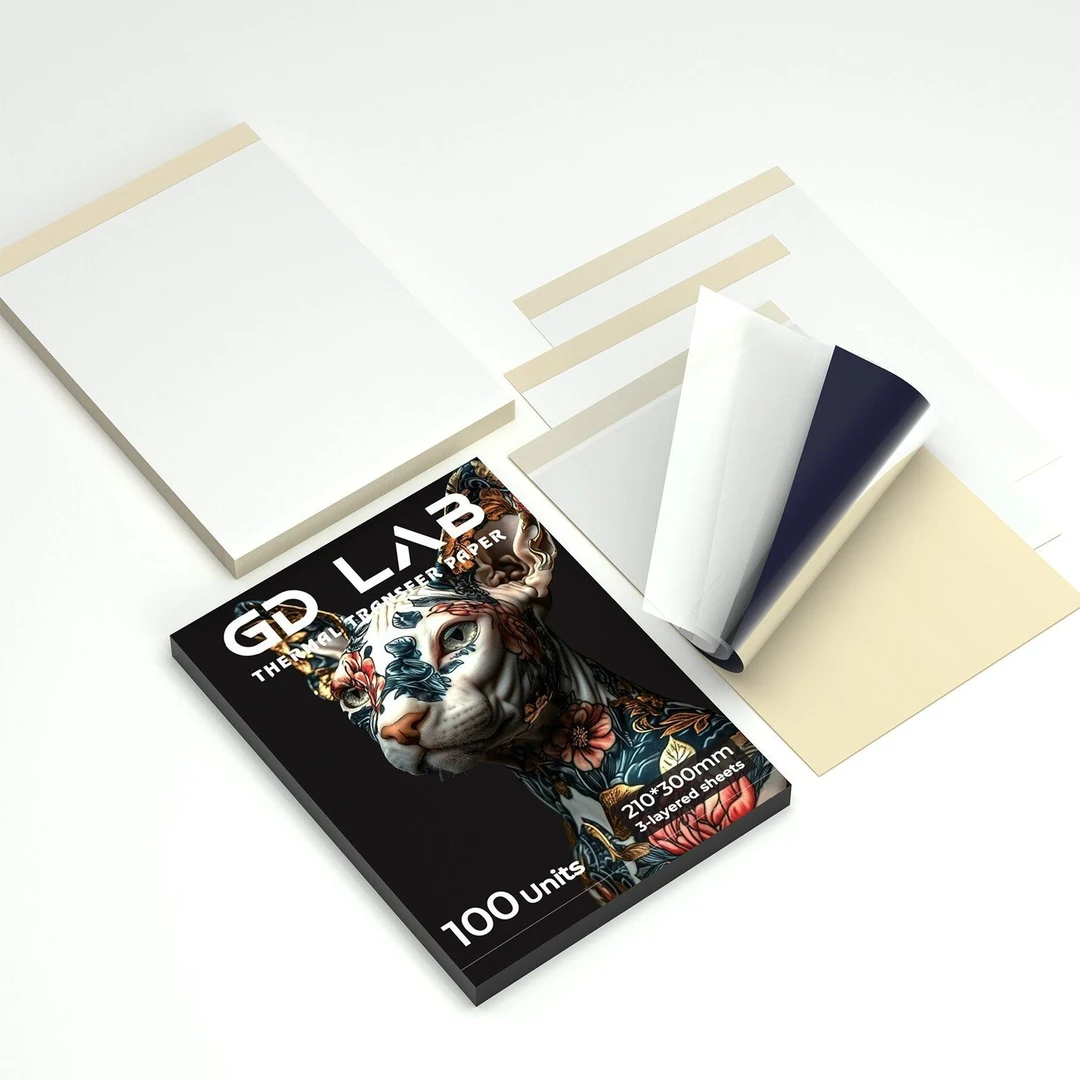 GD纹身转印纸热敏转印纸机打手描高清转印纸纹身热敏打印纸100/张