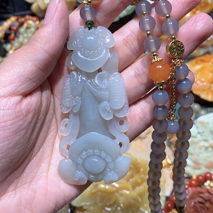 岫玉毛衣链未镶嵌