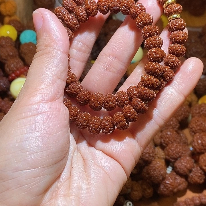 金刚菩提吊坠106玉华双圈红绿