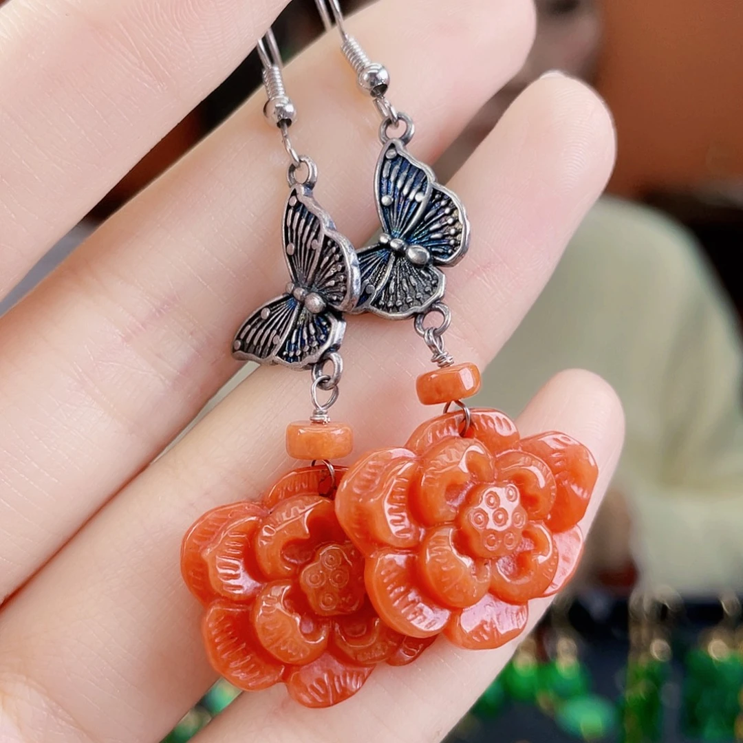 翡翠未镶嵌耳饰饰品