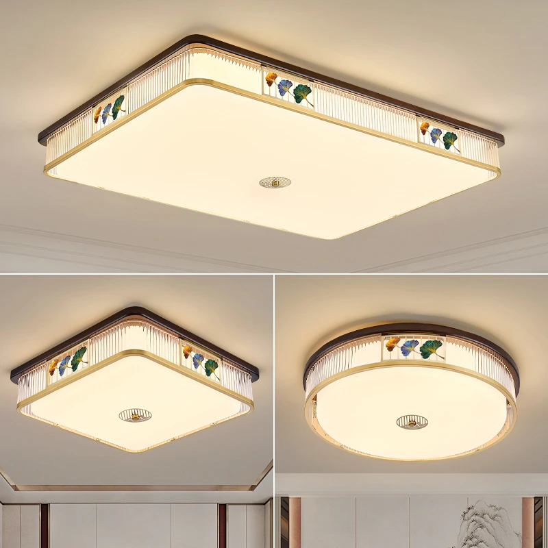 新中式客厅吸顶灯餐厅卧室灯书房2025年新款中山灯具