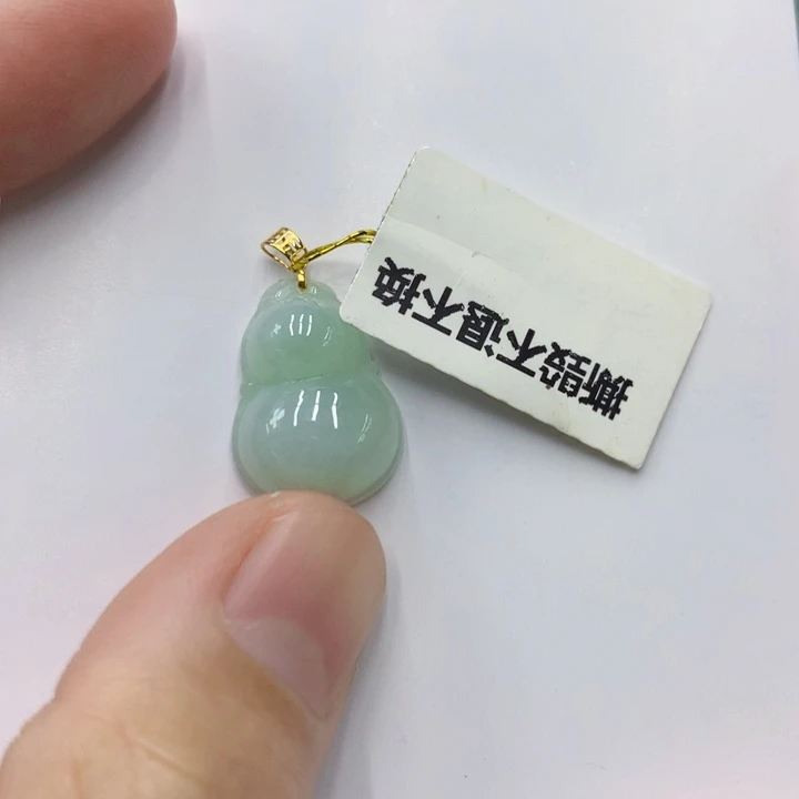 翡翠颈饰18K金镶嵌11111111