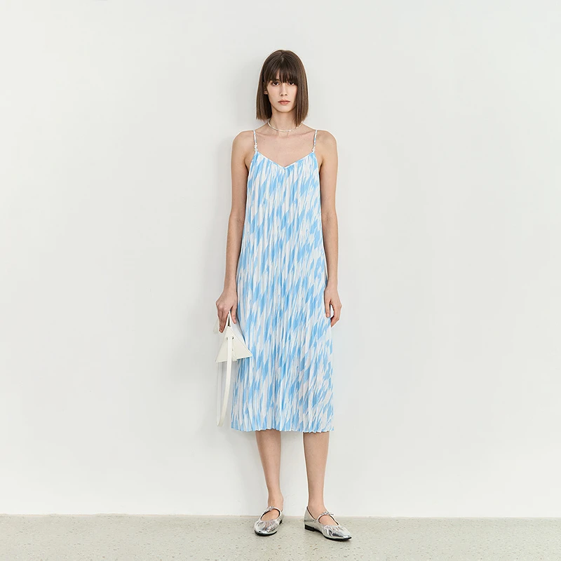 LILY2024夏新款女装连衣裙124229C7E81