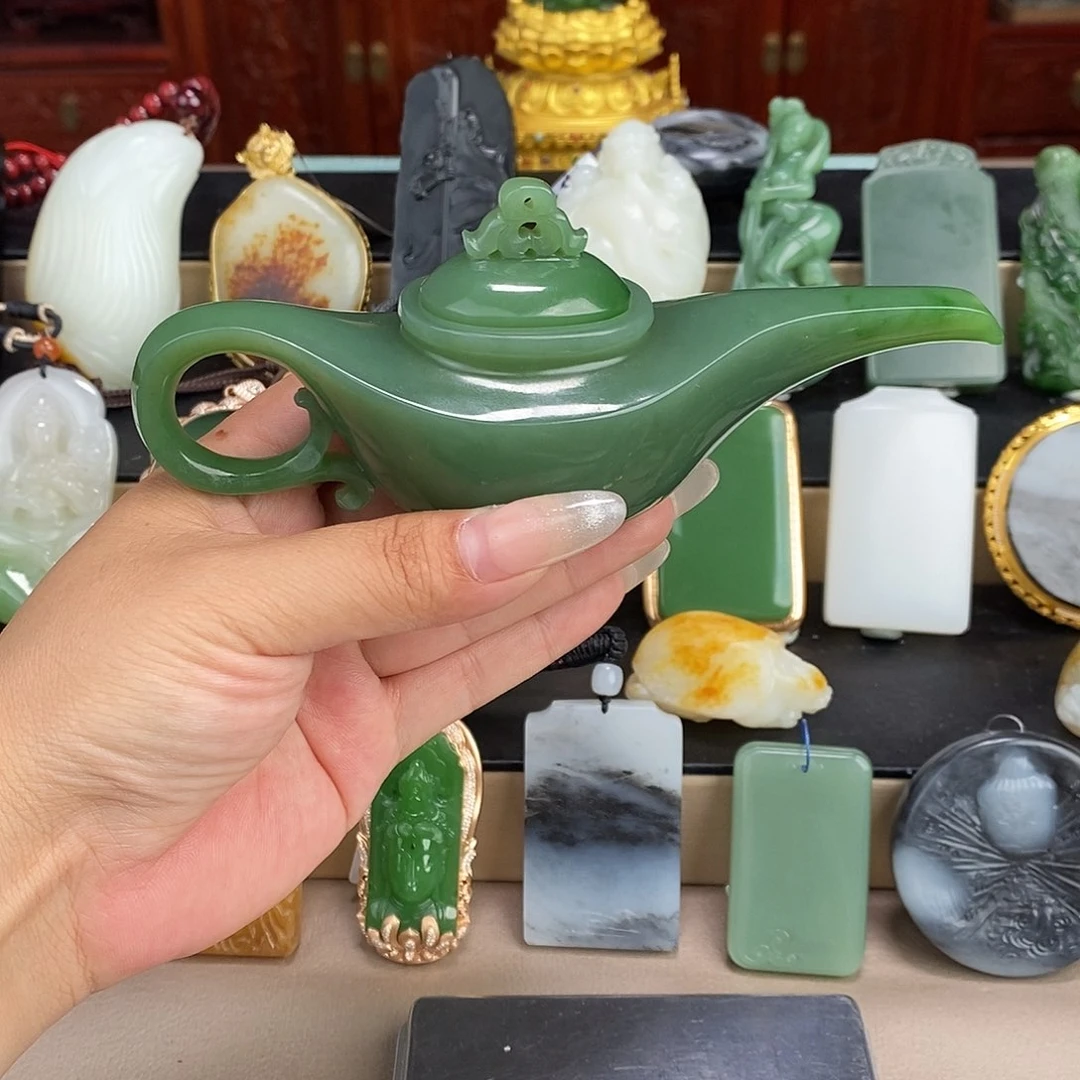 和田玉未镶嵌挂件