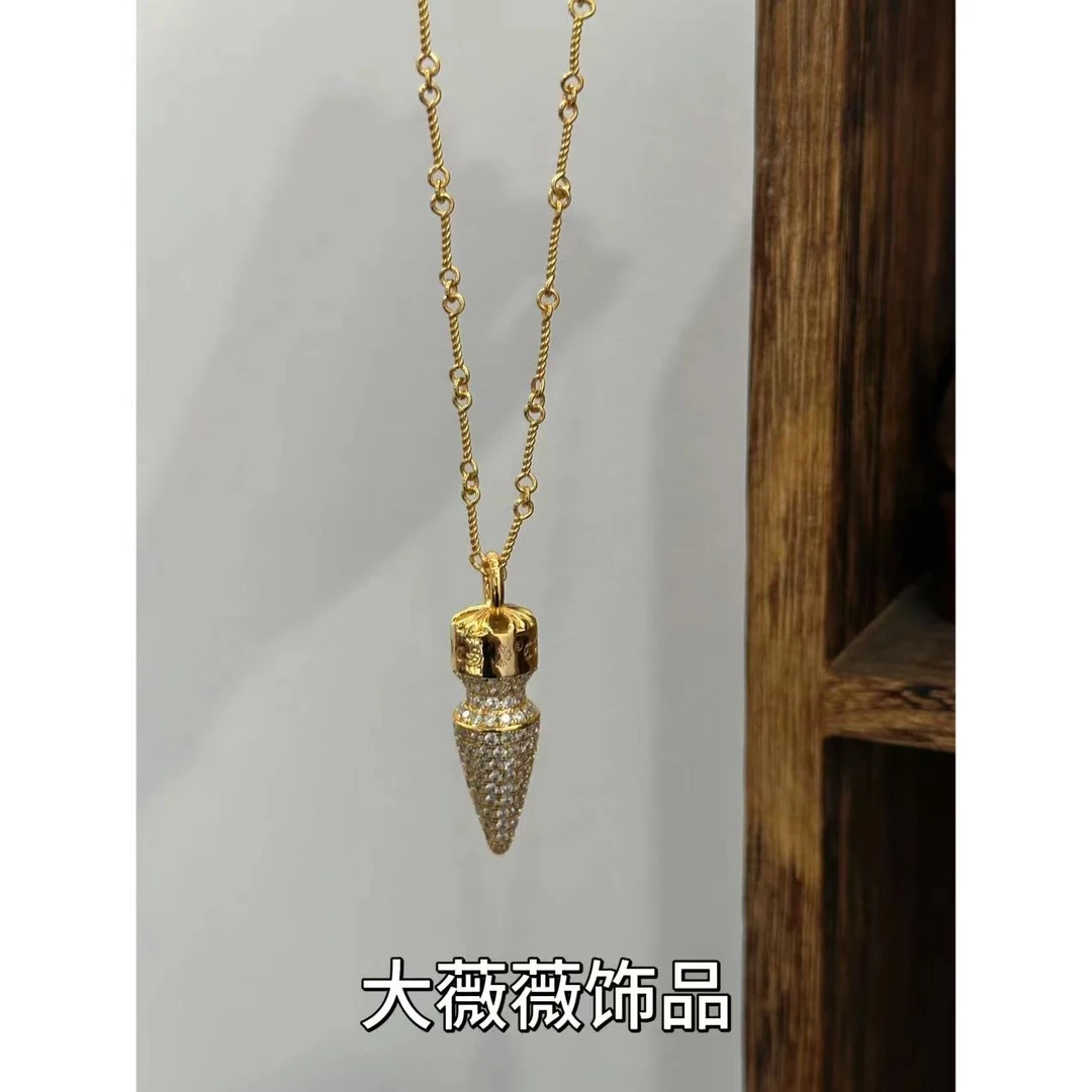 铜合金项链 轻奢冰淇淋造型项链-5043