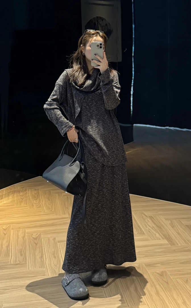 玖黛衣【穿搭攻略】早秋韩版休闲披肩百搭套装TZP44128