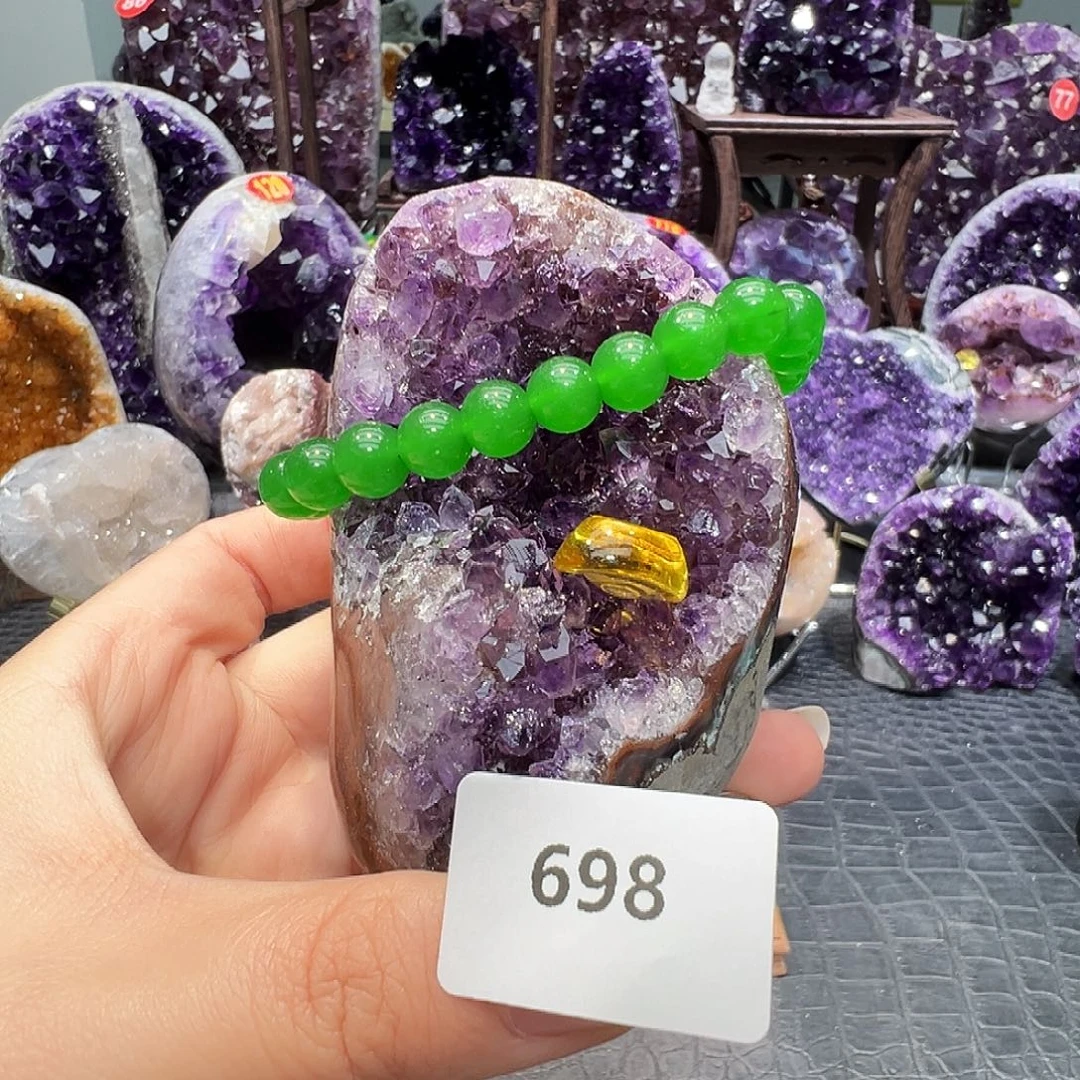 珠宝半成品紫晶未镶嵌