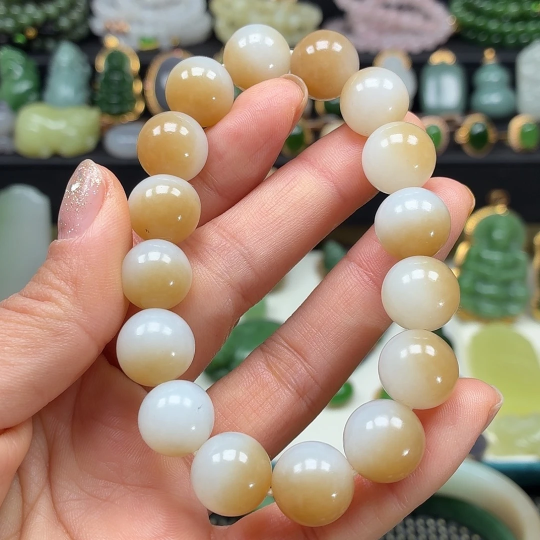 和田玉未镶嵌颈饰聚宝盆12.8