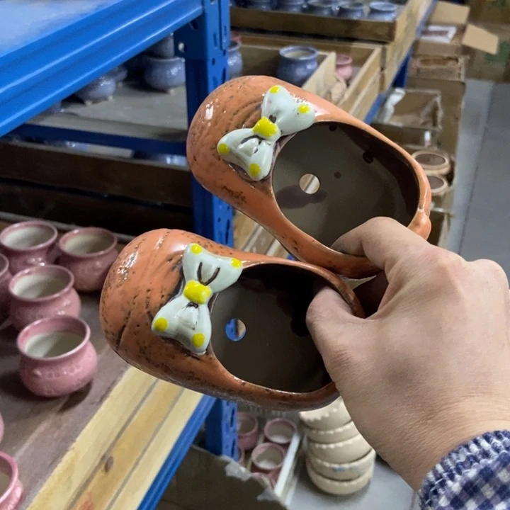 陶瓷花盆单场满9.9发7*6*5