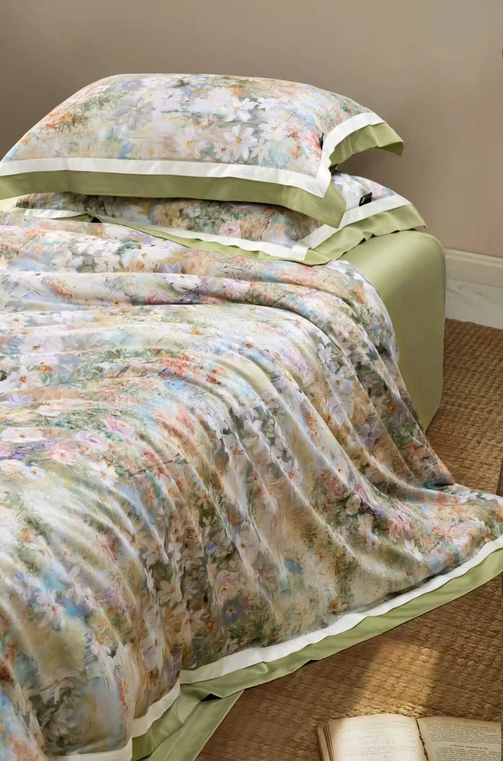 √ SCHIESSER LIVING/60s四件套- 莫奈睡莲（无边款）