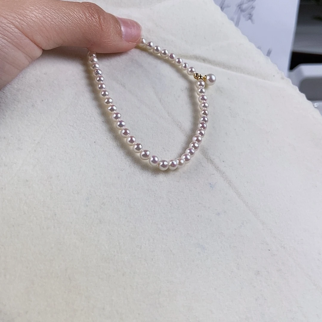 淡水珍珠手绳银S925镶嵌