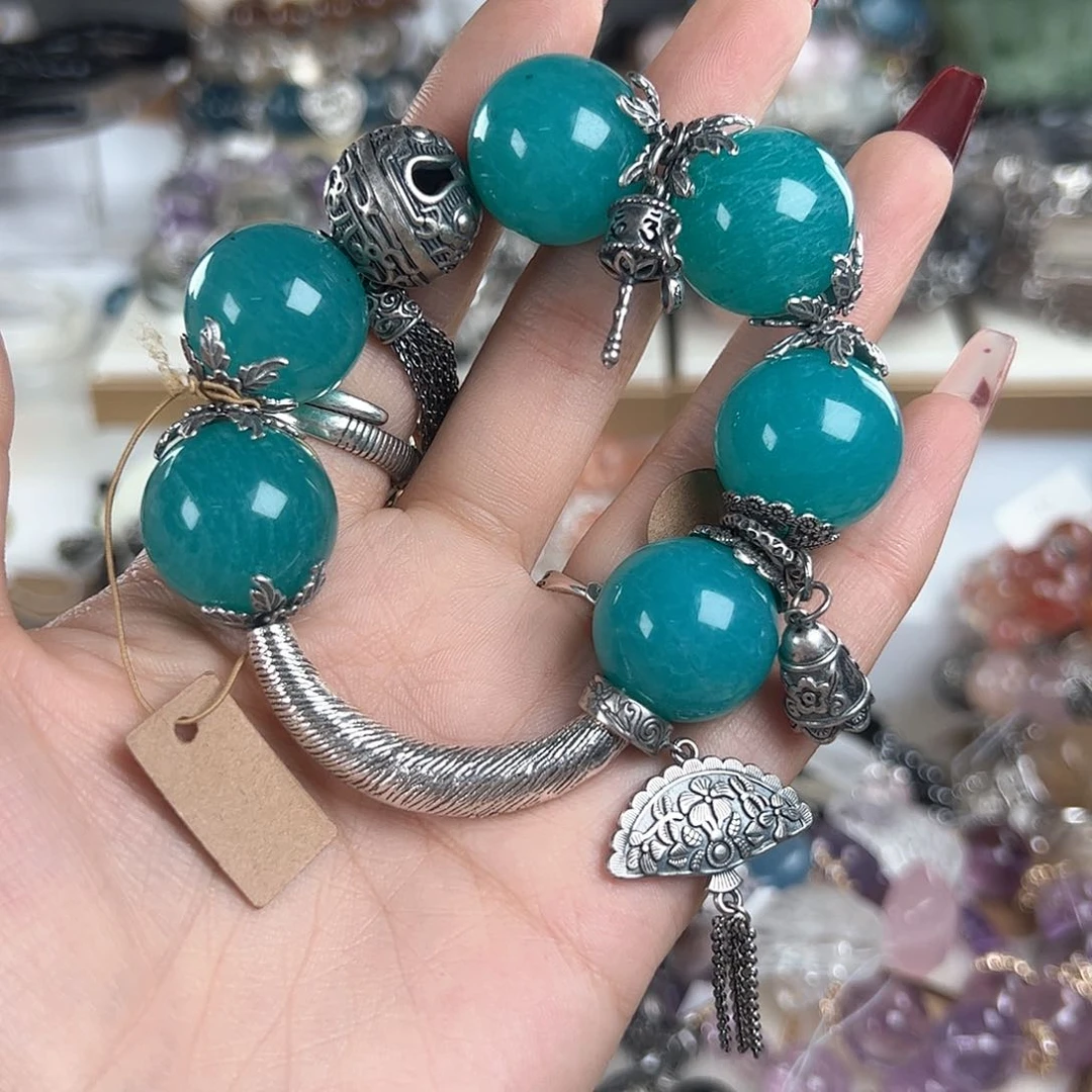 水晶手链未镶嵌蟹***方天然水晶手链