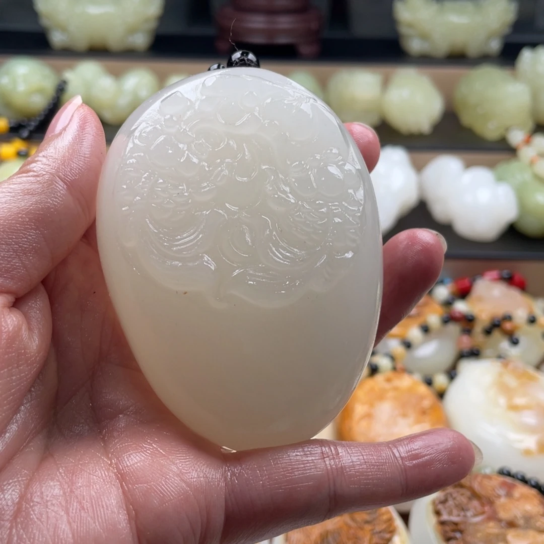 窗***被石材天然古青石手把件