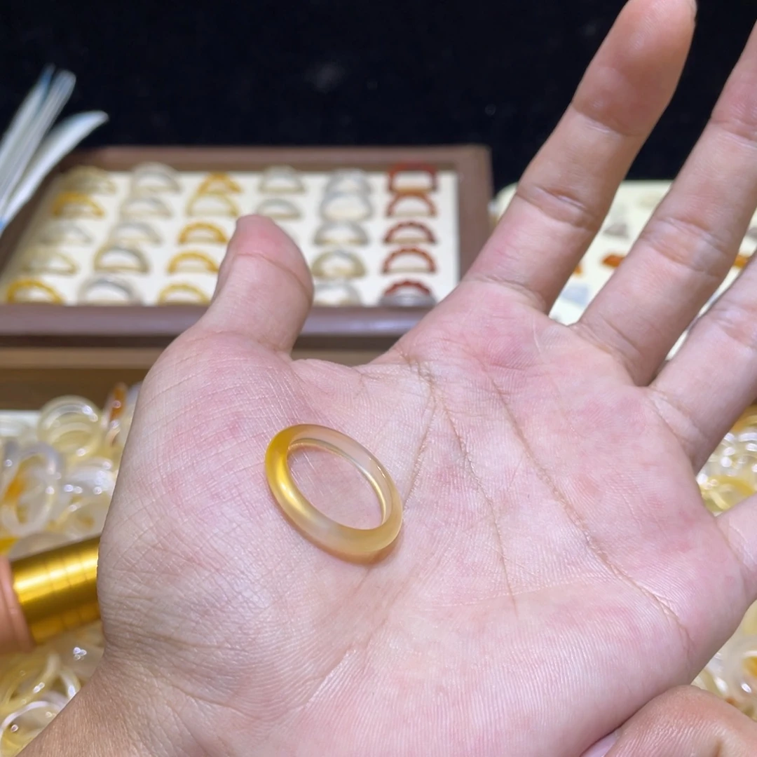 玛瑙/玉髓合金戒指65号港20