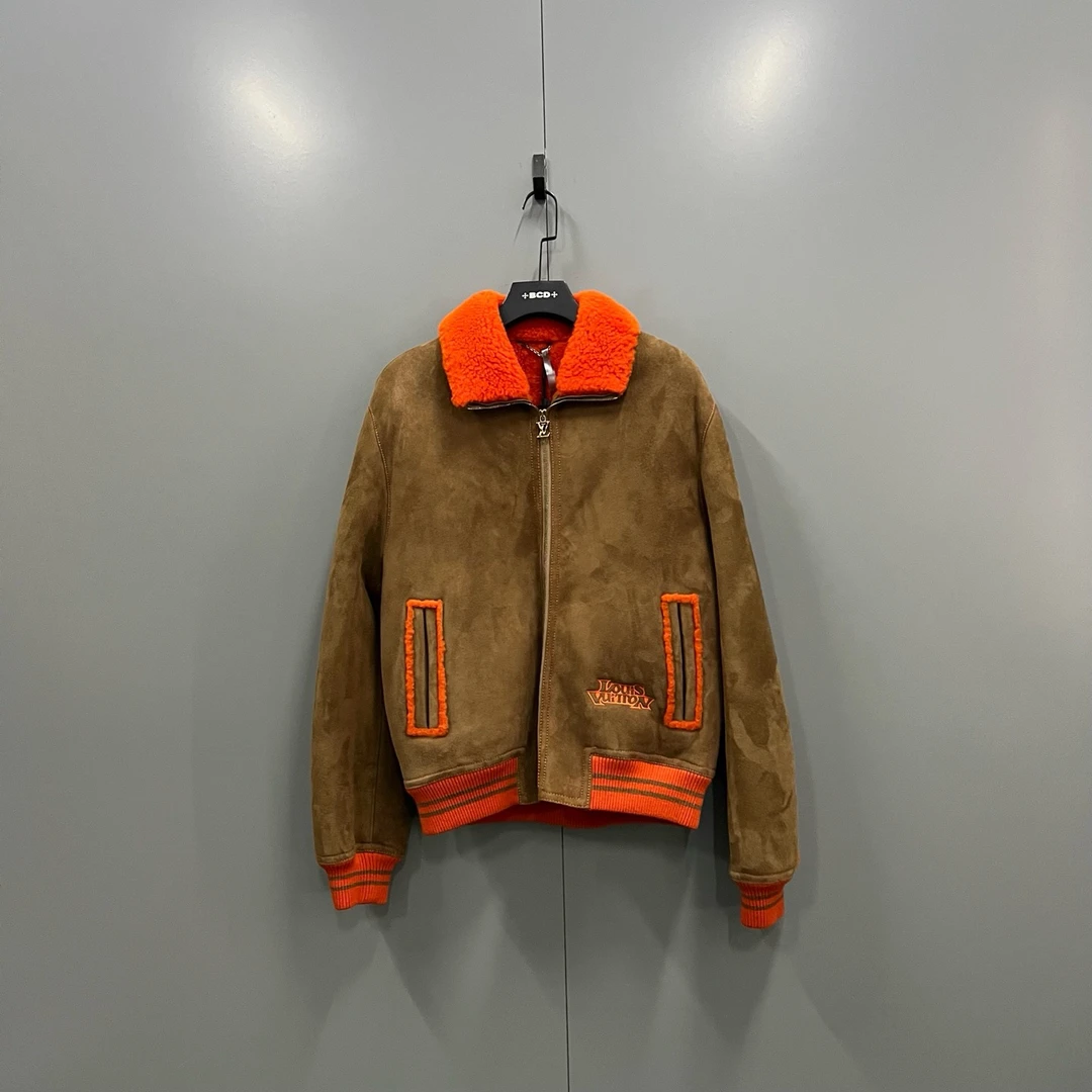 未使用 LouisVuitton/路易威登 （ll） 皮毛一体夹克外套 103279