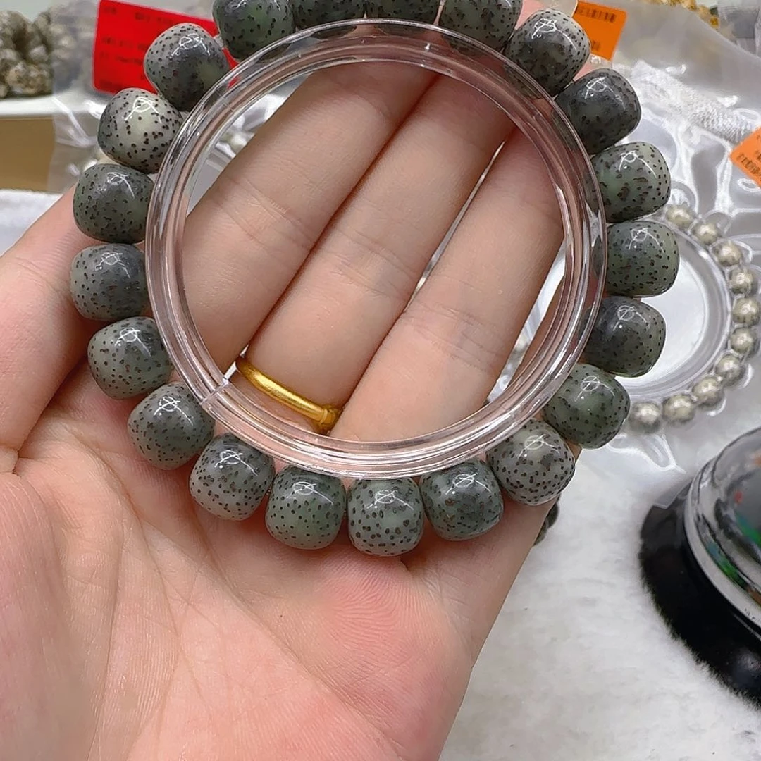 星月菩提手串75高端黑冰星月菩提1.1桶单圈