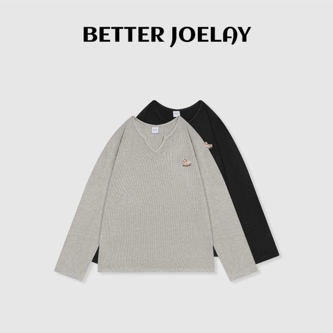 BETTER JOELAY-【真理永垂】百搭简约T恤长袖潮流休闲风ZZ3147