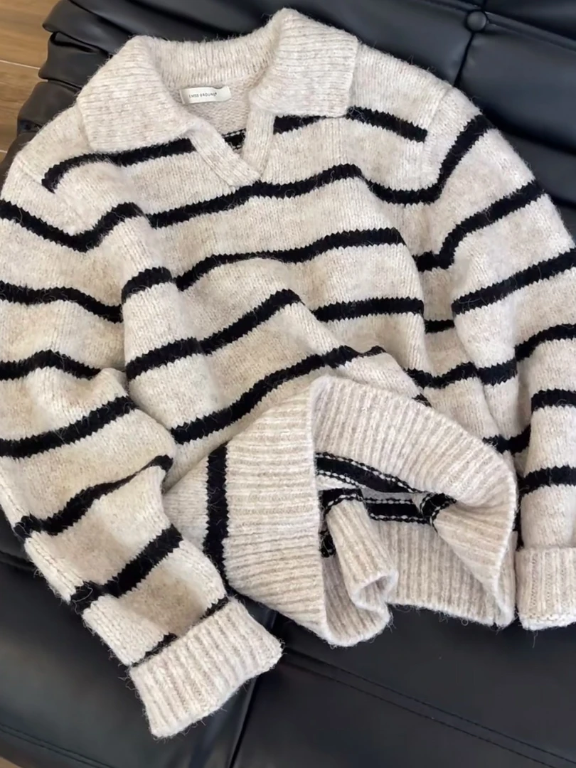 （雅子）针织设计感百搭秋冬针织开衫毛衣