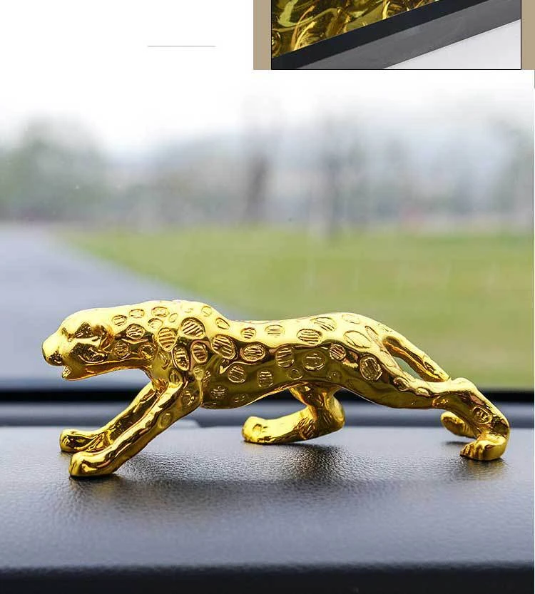 包邮汽车摆件车载车上车内男士金钱豹创意中控台装饰用品批发