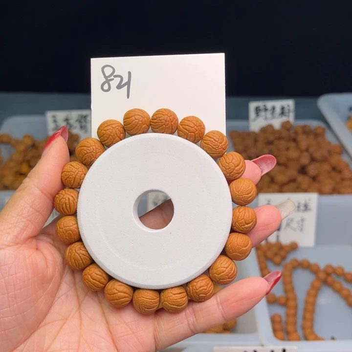 桃核把件灰**空甲骨文12尺寸