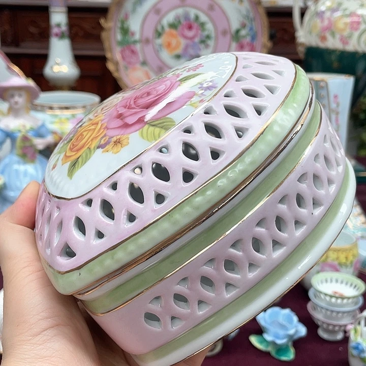 杯碟陶瓷摆件陶瓷微瑕