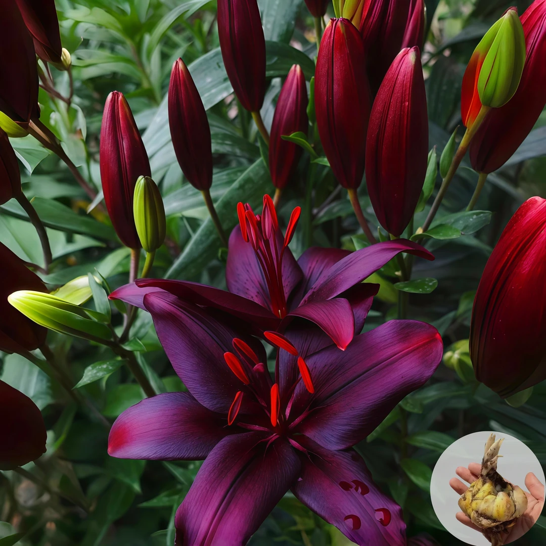 【黑魔术】进口香水百合植物易种花卉盆栽植物花种球室内外种植绿植