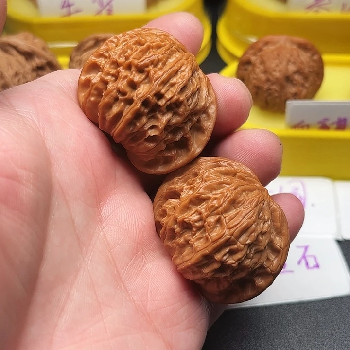 扶***ง吊坠文玩核桃全品磨盘打底