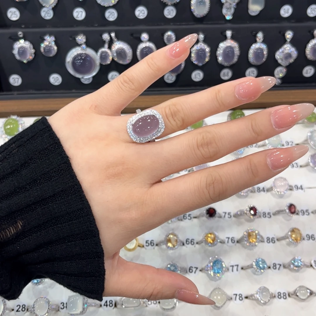 琉****萤石戒指银S925镶嵌