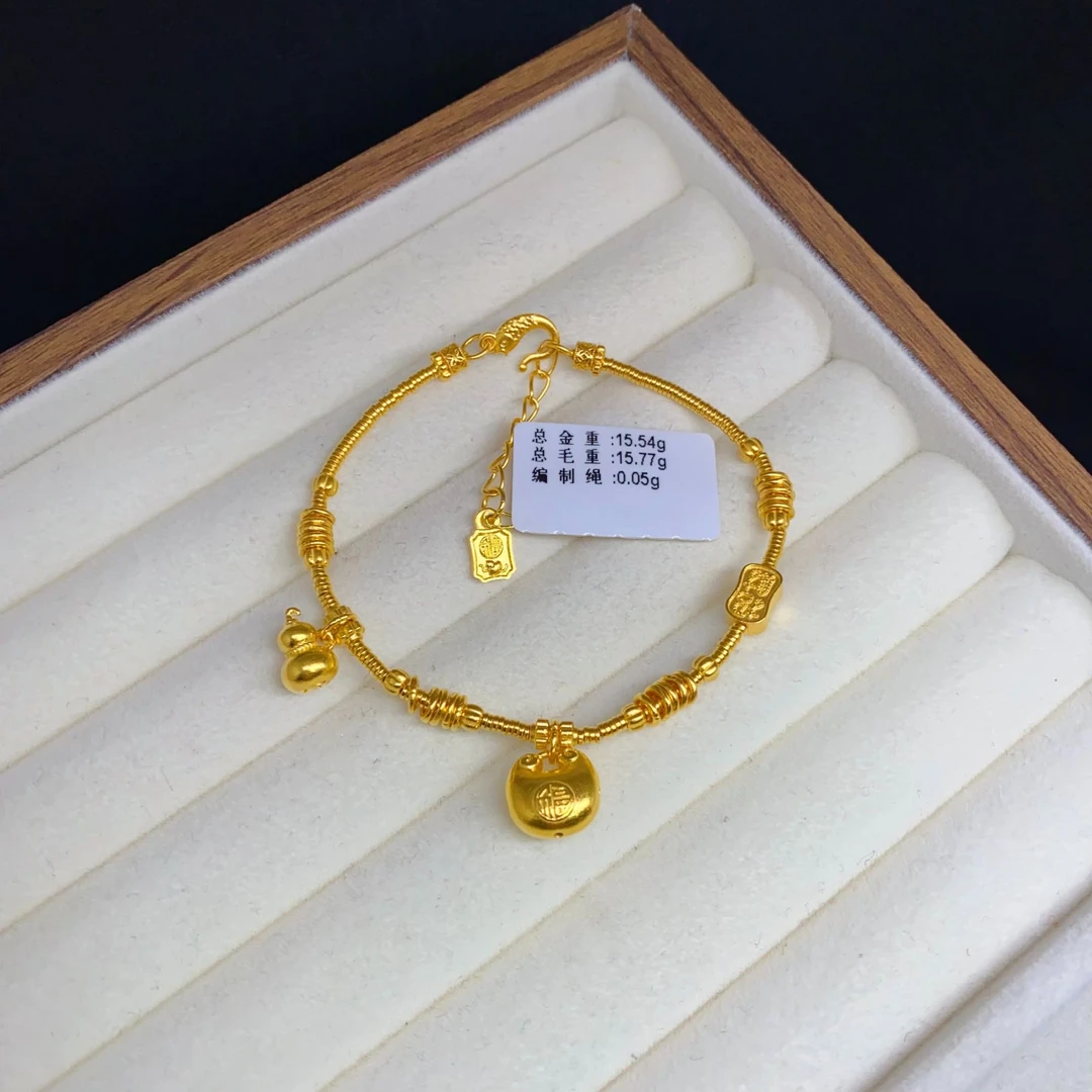 足金999 黄金投资金  15.5手围 15.54克