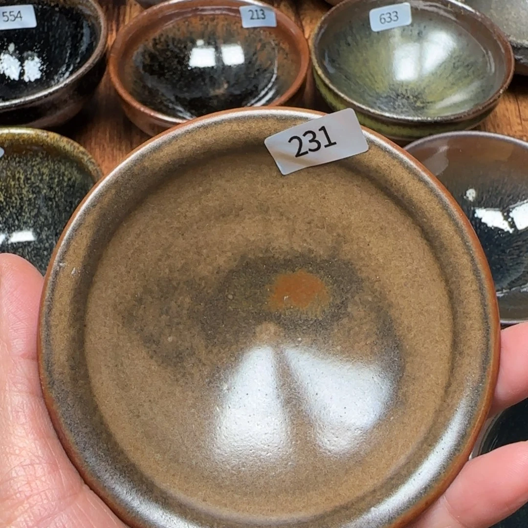 柴烧建盏茶盏茶杯231