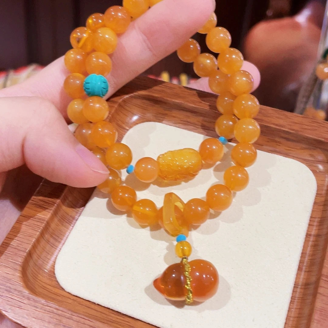 蜜蜡未镶嵌手串手串
